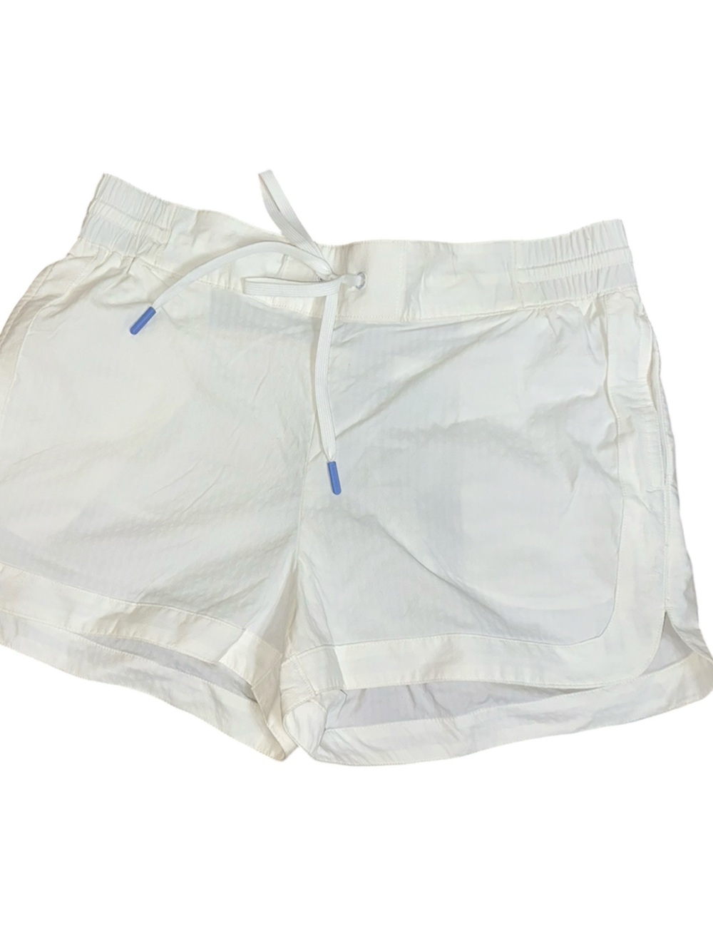 Vineyard Vines Women’s White Seersucker Performance Shorts Size Large w Pockets